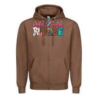 Chestnut wife mom nurse Zipper Hoodie - texasbilliewilder