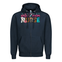 Navy wife mom nurse Zipper Hoodie - texasbilliewilder