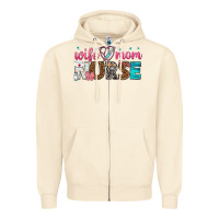 Sandshell wife mom nurse Zipper Hoodie - texasbilliewilder