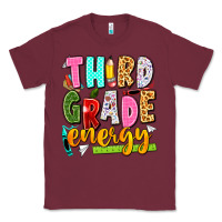 Burgundy third grade energy Classic Tee - texasbilliewilder