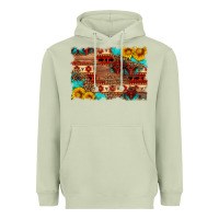 Matcha aztec and leopard background Heavyweight Hoodie - HRA Design Shop