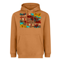 Meerkat aztec and leopard background Heavyweight Hoodie - HRA Design Shop