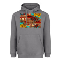 Storm aztec and leopard background Heavyweight Hoodie - HRA Design Shop