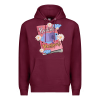 Burgundy bookish passport Premium Hoodie - MaliasSmallBusiness