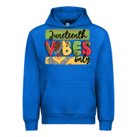Cobalt juneteenth vibes only Urban Hoodie - MaliasSmallBusiness
