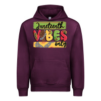 Mauve Wine juneteenth vibes only Urban Hoodie - MaliasSmallBusiness