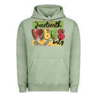 Pigment Oil Green juneteenth vibes only Urban Hoodie - MaliasSmallBusiness