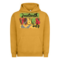Pigment Peanut Butter juneteenth vibes only Urban Hoodie - MaliasSmallBusiness