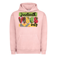 Pigment Salmon juneteenth vibes only Urban Hoodie - MaliasSmallBusiness