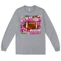 Heather Grey pink out Long Sleeve Tee - AdoDesignShop