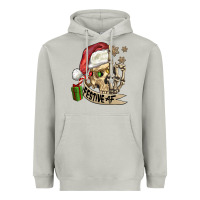 Moon Dust festive af christmas skull Heavyweight Hoodie - FaDigitalArtStudio