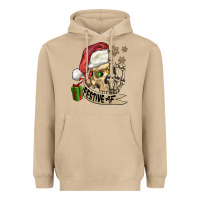 Mushroom festive af christmas skull Heavyweight Hoodie - FaDigitalArtStudio