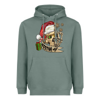 Sage festive af christmas skull Heavyweight Hoodie - FaDigitalArtStudio