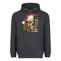 Smoke festive af christmas skull Heavyweight Hoodie - FaDigitalArtStudio