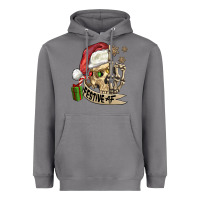 Storm festive af christmas skull Heavyweight Hoodie - FaDigitalArtStudio