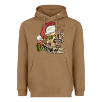 Toasted Coconut festive af christmas skull Heavyweight Hoodie - FaDigitalArtStudio