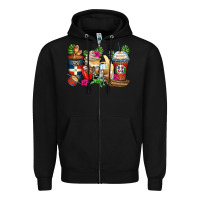 Dominican Republic Coffee Cups Zipper Hoodie | Teevron
