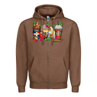 Chestnut dominican republic coffee cups Zipper Hoodie - Zillion Design Studio