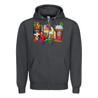 Smoke dominican republic coffee cups Zipper Hoodie - Zillion Design Studio
