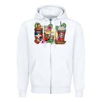 White dominican republic coffee cups Zipper Hoodie - Zillion Design Studio