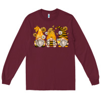 Burgundy bumble bee gnomes Long Sleeve Tee - Zillion Design Studio