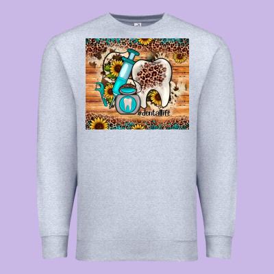 Dental Sunflower Premium Sweatshirt Designed By Jahusdesignshop