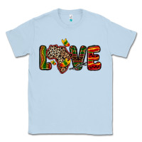 Dusty Blue love africa map Classic Tee - Zillion Design Studio