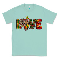 Seafoam love africa map Classic Tee - Zillion Design Studio