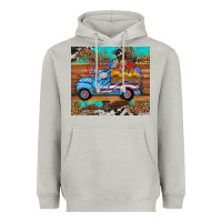 Western  American Truck Sunflowers  Mousepad Heavyweight Hoodie | Teevron