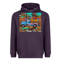 Plum western  american truck sunflowers  mousepad Heavyweight Hoodie - HRA Design Shop