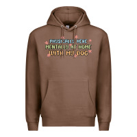Chestnut physically here mentally at home with my dog Premium Hoodie - MaliasSmallBusiness