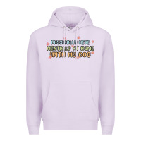Lilac physically here mentally at home with my dog Premium Hoodie - MaliasSmallBusiness