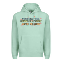 Seafoam physically here mentally at home with my dog Premium Hoodie - MaliasSmallBusiness