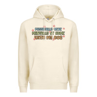 Tofu physically here mentally at home with my dog Premium Hoodie - MaliasSmallBusiness