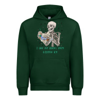 Forest Green i like my books spicy and coffee icy Urban Hoodie - MaliasSmallBusiness