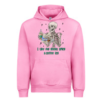 Fuchsia Pink i like my books spicy and coffee icy Urban Hoodie - MaliasSmallBusiness