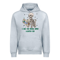 Heather Grey i like my books spicy and coffee icy Urban Hoodie - MaliasSmallBusiness