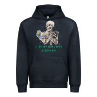 Navy i like my books spicy and coffee icy Urban Hoodie - MaliasSmallBusiness