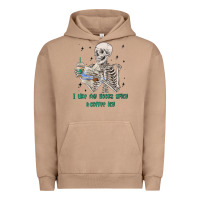 Pigment Burro i like my books spicy and coffee icy Urban Hoodie - MaliasSmallBusiness