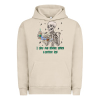 Pigment French Oak i like my books spicy and coffee icy Urban Hoodie - MaliasSmallBusiness
