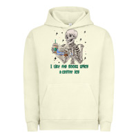 Pigment Pistachio i like my books spicy and coffee icy Urban Hoodie - MaliasSmallBusiness