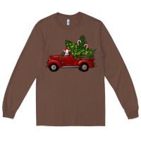 Chestnut Christmas Farm Truck With Baby Sheep Long Sleeve Tee - RanaPortraitStore