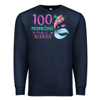 Navy 100 mermazing days of school Premium Sweatshirt - Artiststas