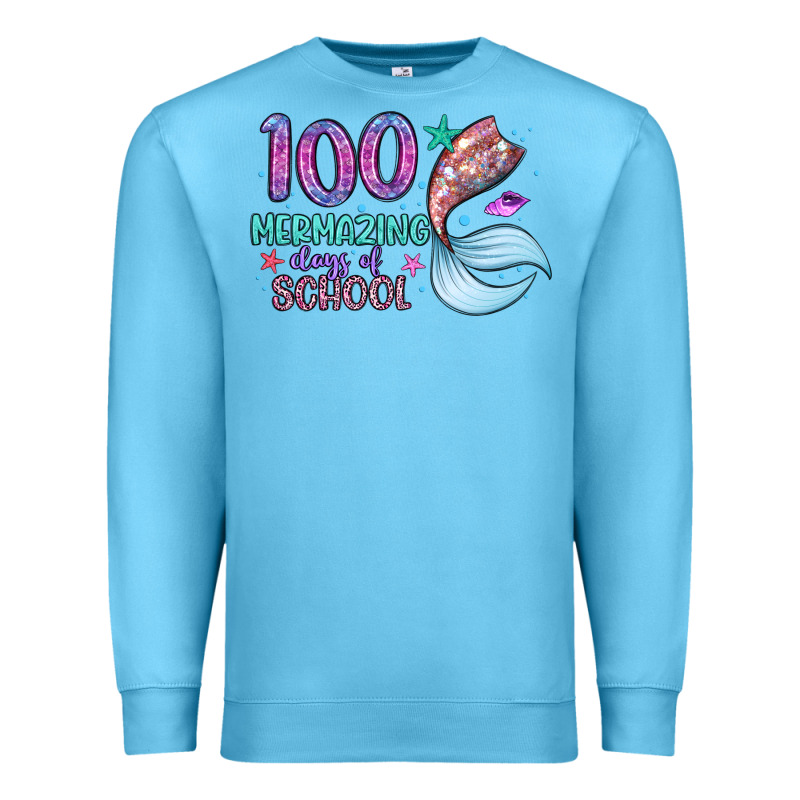 100 Mermazing Days Of School Premium Sweatshirt by Artiststas | Teevron