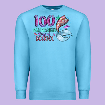 100 Mermazing Days Of School Premium Sweatshirt Designed By Artiststas