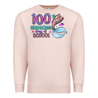 Pale Pink 100 mermazing days of school Premium Sweatshirt - Artiststas