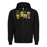 Black army coffee cups Zipper Hoodie - Zillion Design Studio