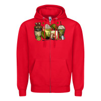Red army coffee cups Zipper Hoodie - Zillion Design Studio