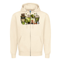 Sandshell army coffee cups Zipper Hoodie - Zillion Design Studio