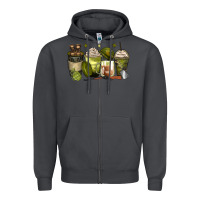 Smoke army coffee cups Zipper Hoodie - Zillion Design Studio
